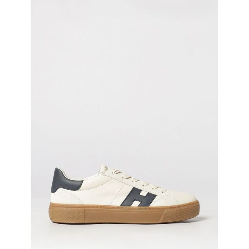 Hogan Men Hogan Crosswind Low Top Sneakers In Smooth Calfskin With H Logo